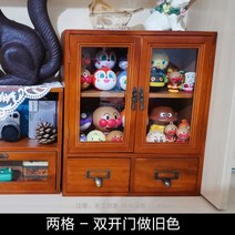 빈티지 그릇장 커피장 엔틱 접시 미니 찬장 옛날 레트로 컵 진열장 주방 앤틱 찻잔 장식장, 브라운1