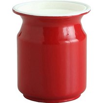 아사히 금속 누카 절임 용기 법랑 배수 3.9l 화이트 리틀 키친 sk-p39, 8cm, 캐니스터 라운드, 레드, 1개