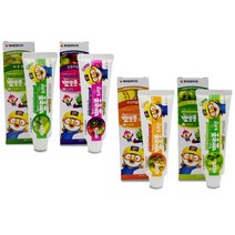 YB[미르쇼핑] 뽀로로치약 혼합과일향&메론향&파인애플향&사과향 90g!!!, 사과향 4개