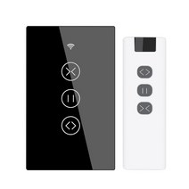 미국 EU WiFi RF433 스마트 터치 커튼 롤러 블라인드 모터 스위치 Tuya Smart Life 앱 원격 제어 Alexa Google 홈과 함께 작동, 키트 4, 협력사