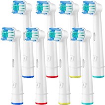8 Count (Pack of 1) Aster Replacement Toothbrush Heads - 8 Pack Professional Electric Toothbrush R, 1
