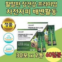 자전차피 가루 장기능 식이섬유 영양제 30포 x 2통 차전자피 엄마 아빠 고시생 여자 남자 오렌지 농축액 효소 혼합 분말 달콤한 배변 환 질경이 씨껍질 숙변 식약처 인정
