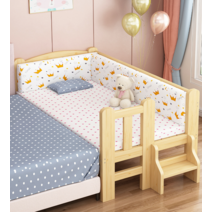 침대 연장 틀 가드 레일 낙상 낙하 방지 베드 옆, 3면가드레일+매트리스180x50cm