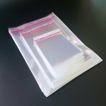 찐알짜 투명 OPP 헤다 접착 비닐 봉투 9x10+3cm 200장 DD-11561