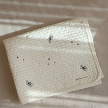 어던엣홈 100수 고밀도 자수 유아패드 85x130, 래빗