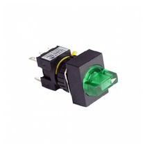 2A2B 2단 수동복귀 필라멘트 램프 셀렉터 직사각형 스위치 24V 16mm KSL16RS2-F3C2, 레드 [KSL16RS2-L1R]