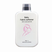 섬유유연제1+1 유해성분없는 유아 세배고농축 1L 무향 2P