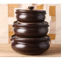 전통 내열 옹기 뚝배기 된장 전골 계란찜 누룽지탕 3size 국산 뚝배기, 내열전골 중