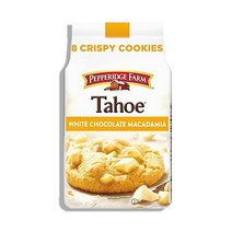 초코릿 쿠키 Pepperidge Farm 타호 크리스피 화이트 초콜릿 마카다미아 넛 7.2온스 백쿠키 8개