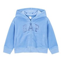 [정품] GAP kids [토들러 여아 18개월-5세] 로고 플리스 액티브 후드 집업 5221327581051