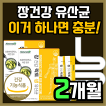 프리미엄 락토생 유산균 아연 장 건강 케어 장까지 살아가는 유산군 락토바실러스 파라 카제이 아시도필러스 갱년기 여성 lgg 엘지지 rgg 키즈 어린이 베이비 식 약 처 인증 영양제, 60스틱(2개월)
