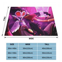 Blitzo-스톨 니트 블랭킷 헬루바 보스 애니메이션 플란넬 던지기 블랭킷 홈 소파 프린트 부드럽고 따뜻한 침대보