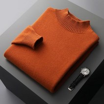남성 남자 니트 브이넥 티 조끼 100% 순수 울 캐시미어 스웨터 남성용 하프 터틀넥 캐주얼 두꺼운 넉넉한워크 자켓