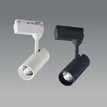 엘포스 LED 레일등 G-COB 스포트 레일형 (트랙등) 10W (블랙/화이트)(주광색/주백색/전구색), 블랙(전구색)