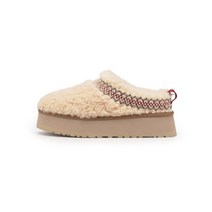 어그 for 여성 여자 스티치 칼라 플랫폼 슬리퍼 타즈 브레이드 내추럴1143976NAT
