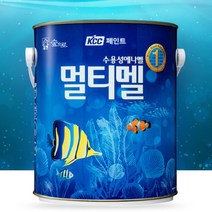KCC페인트 수용성에나멜 숲으로 멀티멜 1L 반광백색, 반광