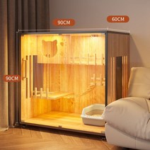 고급 하우스 캣휠 크롤러 무소음 고양이 쳇바퀴 스크래쳐 캣타워 캣폴 먼치킨, B2 방수타입:90x60x90CM