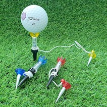 리드스포츠 골프 자석티 투톤 접이식 골프티 버디선물 티꽂이 롱티 숏티, 투톤 골프티(레드_SH-0036)