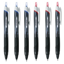 유니볼 제트스트림 볼펜 6개 SXN-150-10, 1.0mm 6개(청3적3)