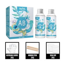 에폭시 수지 경화제 본드 퍼티 아크릴 투명 1:1 에폭시 수지 접착제 크리스탈 DIY 쥬얼리 액세서리 2 병 A, 한개옵션0