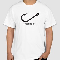 JUST DO HIT 반팔 낚시티셔츠, 3XL 115, 순면라운드화이트