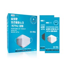 국내생산 숲의향 보건용 마스크 KF94 대형 50매입/100매입, 블랙, [3D] KF94 대형 50매입