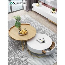 소파 카페 바 대형20x H35cm 북유럽 모던 원형 소나무 원목 커피 테이블 티 거실, C