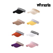 위너리스 투라인 니트 골프모자 골프선캡 쿨토시 증정, 블랙