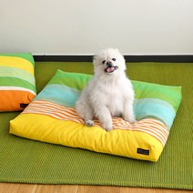 오리고 메모리폼 펫 강아지 방석 침대 토퍼 사운드오브스프링, 옐로