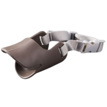 강아지 실리콘 오리입마개 소형견 짖음방지 반려견 마스크 훈련용품, L, 브라운