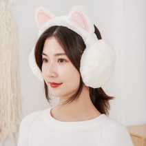 미미캐츠 애니멀 퍼 방한귀마개 털귀마개 귀도리, 고양이 그레이