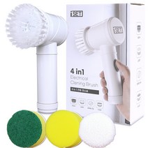 iSET 강력파워 청소 전동솔 자동 브러쉬 청소솔 욕실 청소기 청소전동솔 1세트, 전동청소솔(USB충전식)