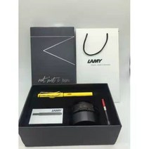 LAMY 사파리 만년필 컨버터 세트, EF펜 팁0.38, 람보르기니 노란색    선물 상자
