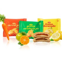 제주 파이 3종 (당근파이/청귤파이/레몬파이 택) /과자/간식/쿠키/초코파이, 당근14입2박스