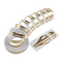 차량 스티커 데칼 라인 테이프 바이크 헬멧 장식 골드