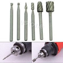 6pcs HSS 라우팅 라우터 그라인딩 비트 로터리 도구 용 덩어리 DREMEL BOSCH MINI NEW