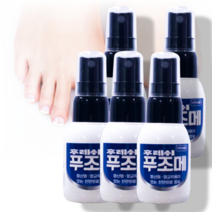 MH뿌리는 무좀 발 각질 발톱 관리 푸조메 스프레이 약 40ml, 1개입, 5개