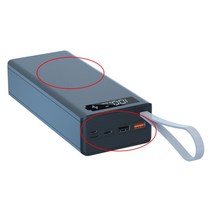 DIY 전원 은행 박스 16x18650 배터리 충전기 외부 케이스 QC 3.0 LCD 디스플레이, 검은색