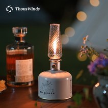 Thous Winds 캠핑 유투버 스노우 피크 램프 유리 커버 액세서리, b 스타일 레트로 스레드 앰버