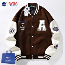NFT NASA 플래그십 스토어 야구 유니폼 남성 재킷 봄 가을 겨울 신조 커플 캐주얼 재킷 대형