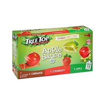 트리 탑 시나몬 사과 소스 파우치 3.2온스 40개, Apple/ Strawberry/ Cinnamon_1