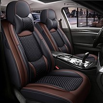 제이제이모터스 에볼루션 자동차 시트커버 3P 목쿠션 풀세트, 초코브라운/LPP-02-3P, 1개