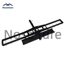 히치바스켓 히치 오토바이 자전거 캐리어 리어 프레임 오프로드 차량 후면 프레임 바 트레일러 광장 입구 차량 브래킷, 블랙196, 1개