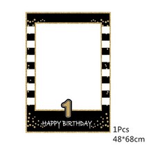 생일파티소품 사진 부스 소품 생일 프레임 기념일, 01 1st