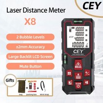 Mileseey-거리측정기 전문가용 레이저 거리 측정기 X5 X6 디지털 레인지 파인더 메트로 줄자 X5 레이저 거리측정기 빠른 배송, CHINA, X8, 100m, 3.X8 - 100m