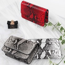 스타일리시한 뱀가죽무늬 여성용 핸드백 숄더백