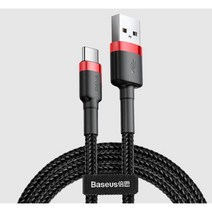 베이스어스 USB C타입 고속 충전 케이블, 3m