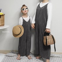 멜빵바지 플리츠팬츠 맘룩 젊줌마 맘커플 엄마랑아들이랑 딸룩코디 등원룩 문센룩 조카선물