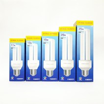 번개표 삼파장전구 주광색, 15w