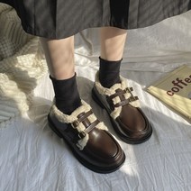 탑트레일 레트로 뽀글이 양털 캐주얼 로퍼